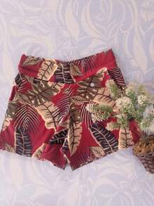 Kit 2 Women's Printed Shorts With Pocket L GG Plus Size - 彩色 - 查看 8