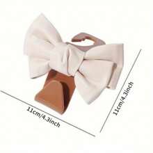 1/2pcs Stylish PU Leather Car Hooks With Bow Tie - Perfect For Seat Headrest Organization And Auto Fastener Hangers - Enhance Your Car Storage - Multicolor - View 6