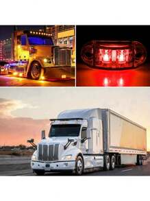 4pcs Truck LED Side Marker Lights 2LED Turn Signal Lights Yellow Blue White Green Red Car Warning Lights Tail Lights ﻿ - 4pcs - View 8