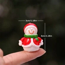 1pc Người tuyết Giáng sinh thu nhỏ Cảnh tuyết Trang trí, Trang trí phòng Ông già Noel bằng nhựa, Giáng sinh - Nhiều màu - Xem 29