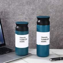 1pc Japanese Style Vacuum Original Harajuku Coffee Cup, Portable Creative Coffee Cup, 500ml/17.59oz Or 350ml/12.31oz, Select Your Preferred Size Back To School