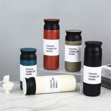 1pc Japanese Style Vacuum Original Harajuku Coffee Cup, Portable Creative Coffee Cup, 500ml/17.59oz Or 350ml/12.31oz, Select Your Preferred Size Back To School