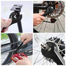 1pc/3pcs Bike Hub Cone Spanner Portable Head Open End Axle Wrench Bicycle Repair Tool Accessories - Black - View 6