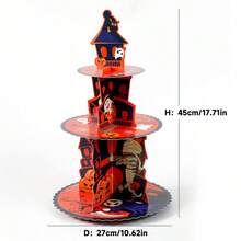 1pc Halloween Cake Stand Decoration Prop Ghost Scene Atmosphere Decor Sweet Table Display Wedding Decor Wedding Party Supplies Wedding Decorations Wedding Accessories Wedding Cake Stand Halloween Halloween Decor Halloween Decorations Halloween Home Halloween Party Halloween Party - Multicolor - View 4