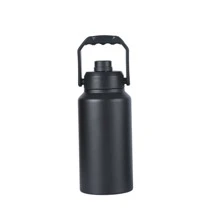Botella De Agua Aislada De Acero Inoxidable 3 Litros De Gran Capacidad Para Deportes, Fitness Y Actividades Al Aire Libre - Negro - Ver 1