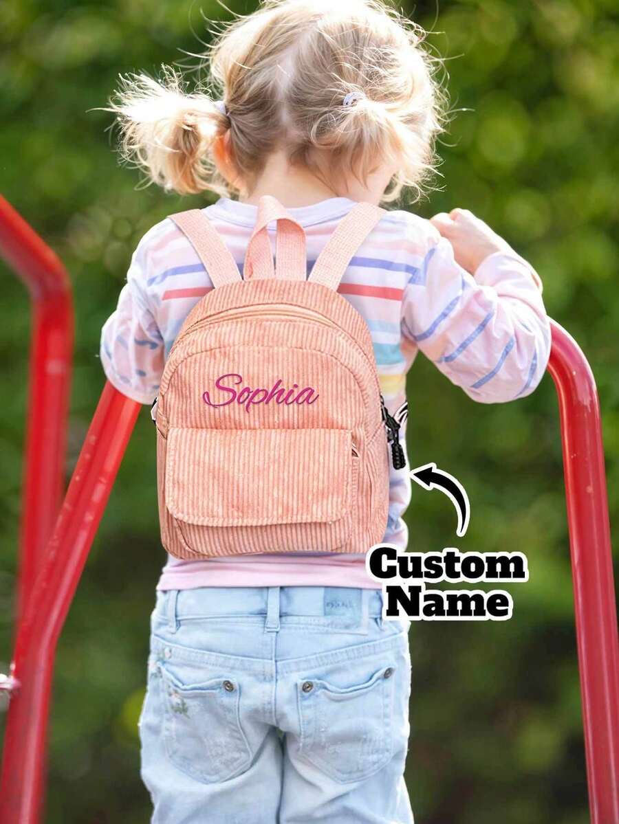 1pc Custom Name School Backpack, Personalized School Bags, Custom