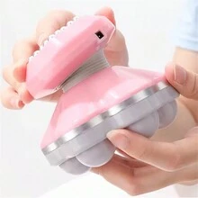 Mini Handheld Massage Gun Deep Tissue Electric Muscle Percussion Device Massage Machine For Travel Home Daily Relax-USB Power Cord - Baby Blue - View 6