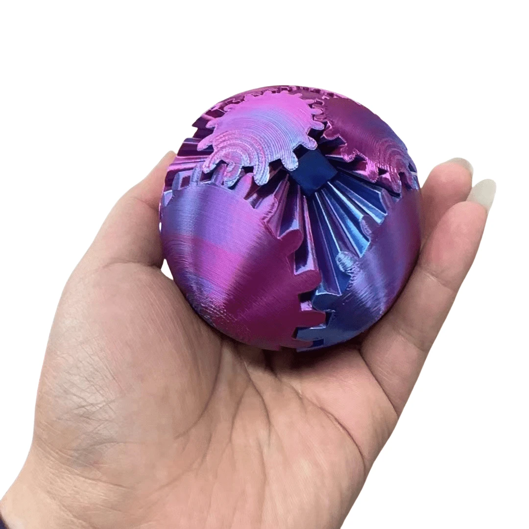 3D Printed Gear Ball Rotating Ball Cube And Irritability