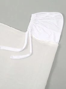 1pc Solid Color Metallic Shiny Hijab Turban With Elastic Band, Year-Round Wear - Island Wrinkle - View 15