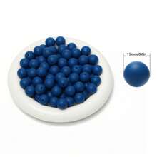 42Pcs Silicone Beads 15MM Round Bead For Jewelry Making To Make Bracelets DIY Keychain Necklace Jewelry Accessories And Round Silicone Beads For Pens