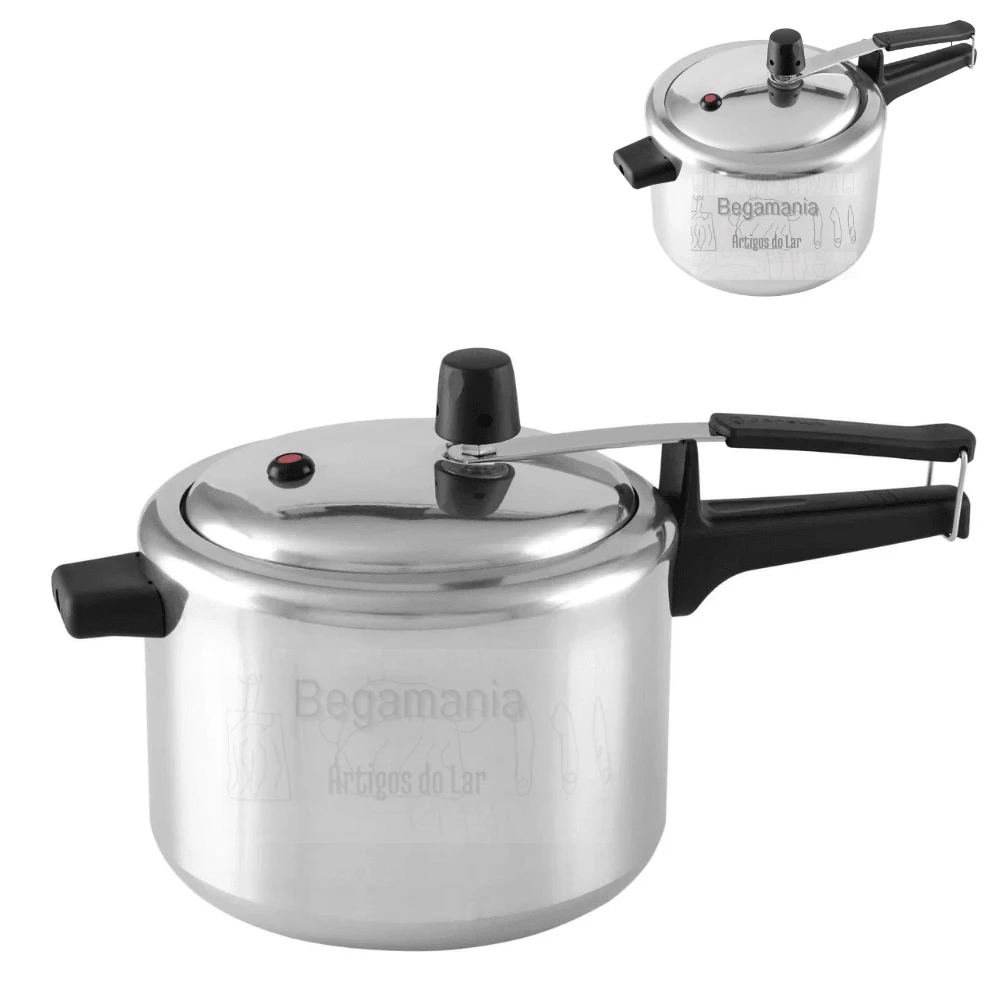Pressure Cooker 10 Liters -10l -10liters Large Polished Aluminum - 銀色 - 查看 1