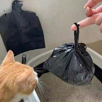 100 كيس قمامة للكلاب، أكياس قمامة بلاستيكية، أكياس براز الحيوانات الأليفة أكياس قمامة صغيرة أكياس القمامة بمقبض، لوازم تنظيف الحيوانات الأليفة