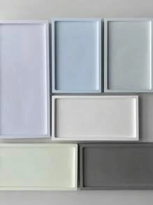 Khuôn Silicon Hình Chữ Nhật Dùng Cho Đế Lót Ly Nhựa DIY, Khay Trưng Bày Trang Sức - trắng - Xem 4