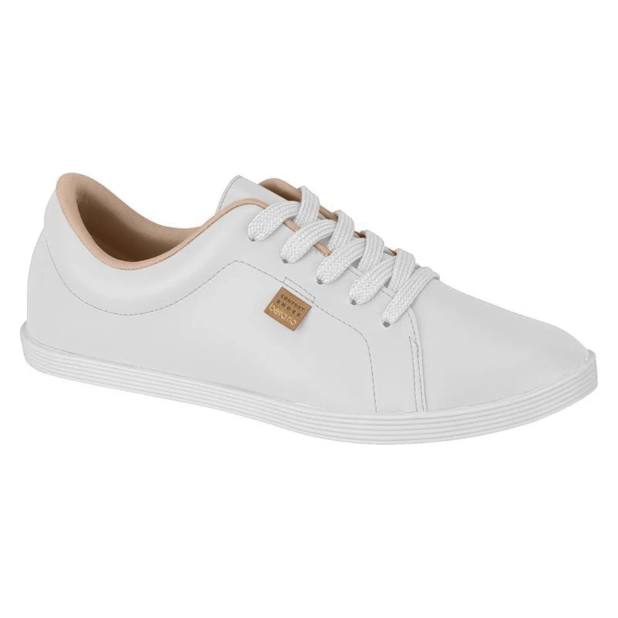 Beira Rio Basic Women's Tennis Delicate Comfortable Work - 白色 - 查看 1