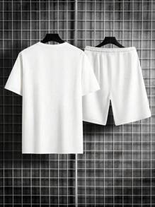 Kit Men's Set T-Shirt And Shorts - White - View 2