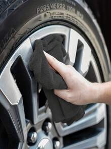 HYER KITCHEN 5/10/20pcs Black Cleaning Dish Cloth Towel Set, Super Soft & Quick Dry