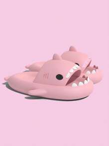 Sandalias Shark Unisex de Tiburón Tierno - Diferentes Diseños a Escoger, Diseño Multicolor, Hasta 3 Colores Combinados,  Diseño con Rayos y Diseño que Brillan en la Oscuridad, EVA Ligero y Cómodo, Suela Antideslizante - Sandalias Shark Unisex de Tiburón Tierno - Diseño Multicolor con Rayos y Brillan en la Oscuridad, Hasta 3 Colores Combinados, EVA Ligero y Cómodo, Suela Antideslizante, Diseño de Moda, Ligero y Muy Comodo. - Rosa - Ver 6