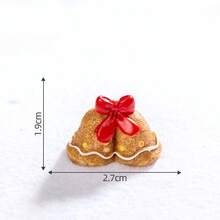 20 قطعة ديكور إبداعي صغير بشكل رجل ذو بزة زنجبيل عيد الميلاد، اكسسوارات زينة DIY، زينة مصغرة لعيد الميلاد