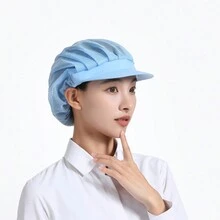 1 件装厨师帽 - 厨房烘焙厨师烹饪网成人食品服务帽万圣节 - 彩色 - 查看 13
