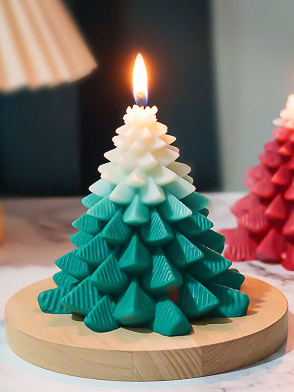 1 pezzo Candela profumata a forma di albero di Natale, regalo per le celebrazioni natalizie, decorazione per il festival