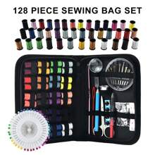 1 件便携式缝纫套件家用缝纫工具 128 件/套线盒补针穿线器手工缝纫用品 - 彩色 - 查看 11