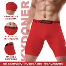Kit Of 5 Long Leg Boxer Briefs, Microfiber, Adult, Cycling - Multicolor - View 3