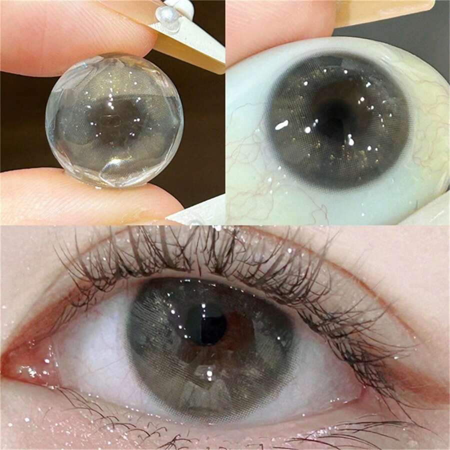 Swan Lake Grey Contact Lens Small Diameter Myopia Colored Natural