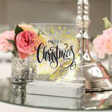 10 piezas Panel acrílico transparente con base de acrílico en bruto con protección de doble cara para tallado de paneles, manualidades DIY, proyectos de exhibición, para regalos, para festivales - transparente - Ver 3