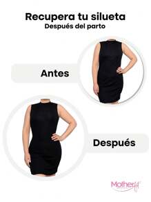 Motherfit Faja Post Parto de Cintura Alta - Beis - Ver 5