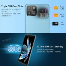 XGODY 5.5 Inch Android Unlocked Smartphone 2GB+16GB Quad Core Dual SIM 3G Cellphone - Màu xanh lam - Xem 9