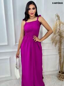 Women Dresses - 玫瑰紅 - 查看 1