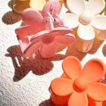 8pcs/Set Women's Small Neutral-Colored Flower Hair Claws Cute Casual - Multicolor - View 6