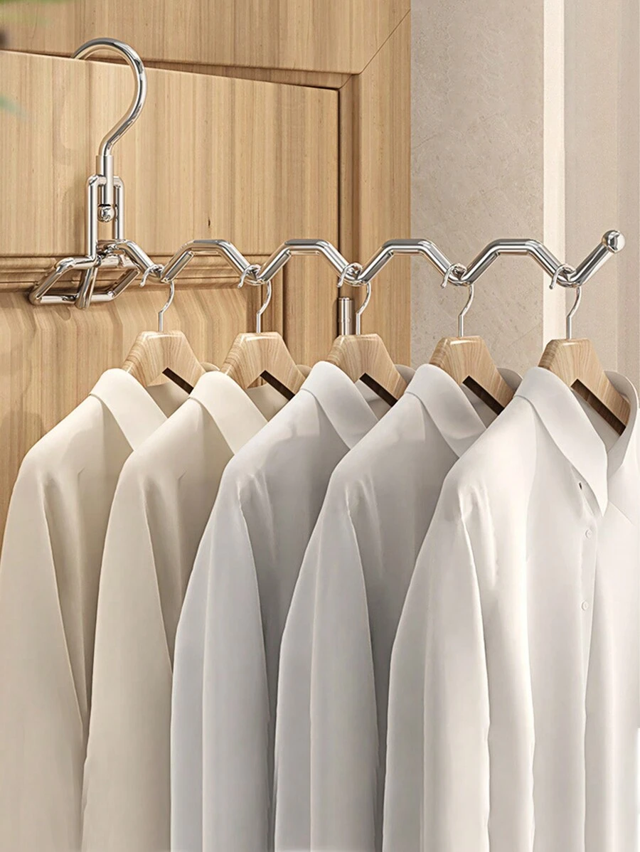 1pc Clothing Drying Rack, Stainless Steel Clothes Rack Wall Mounted, Foldable, Suitable For Balconies, Laundry Rooms, Bathrooms  Decorations   Autumn Decor Festival Decor Room Decor Home Decor Fall Decor Bedroom Decor - Silver - View 1