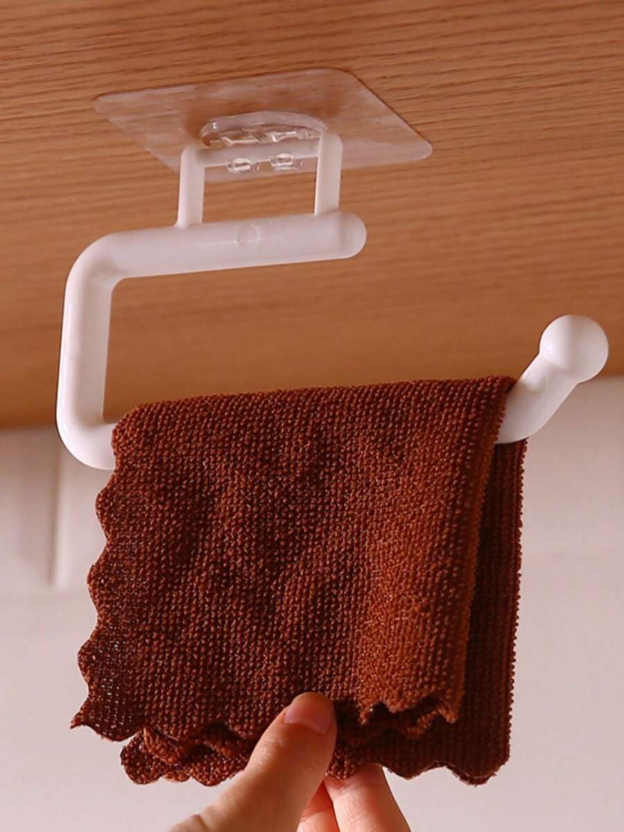 1pc WallMounted No Drill Needed Kitchen Paper Towel Holder, Bathroom