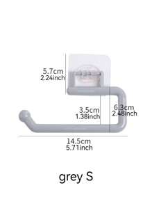 1pc Multi-Functional Kitchen Storage Rack, No Drill Kitchen Paper Towel Holder, Bathroom Toilet Paper Holder, Kitchen Cling Film Rack, Washstand Dishcloth Hanger, Bathroom Towel Rack