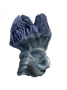 1pc Single Strand Grey Plastic Pointed Fishing Net - Grey - View 1