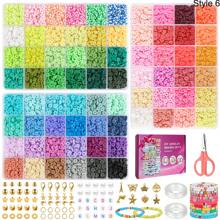 4800pcs Polymer Clay Beads Bracelet Making Kit With 48 Colors, Including DIY Pendants, For Craft Gifts And DIY Jewelry Making - Polymer Clay - View 13