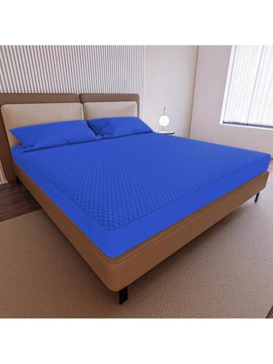 Waterproof Protector (Single Queen King Standard) - Various Colors - 寶藍色 - 查看 1