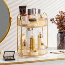 1 pièce Présentoir cosmétique multifonctionnel rotatif à 360 degrés, grand organisateur de salle de bain, organisateur de maquillage de vanité, boîte de rangement de table transparente avec des couches détachables et renforcées pour les grands flacons, sacs, sacs à maquillage, vanité, voyage, sac à maquillage, rangement, organisateur de maquillage, sac de toilette, organisateur de bureau, sac cosmétique, trousse de maquillage, organisateur de maquillage, accessoires de vanité, trousse de maquillage, sacs à maquillage, boîte à bijoux, pochette, support de pinceaux à maquillage, support de pinceaux, organisateur de parfum, sac pochette, cadeaux pour femmes, cadeaux de Noël, idées cadeaux pour femmes, décoration de chambre - Multicolore - Voir 14