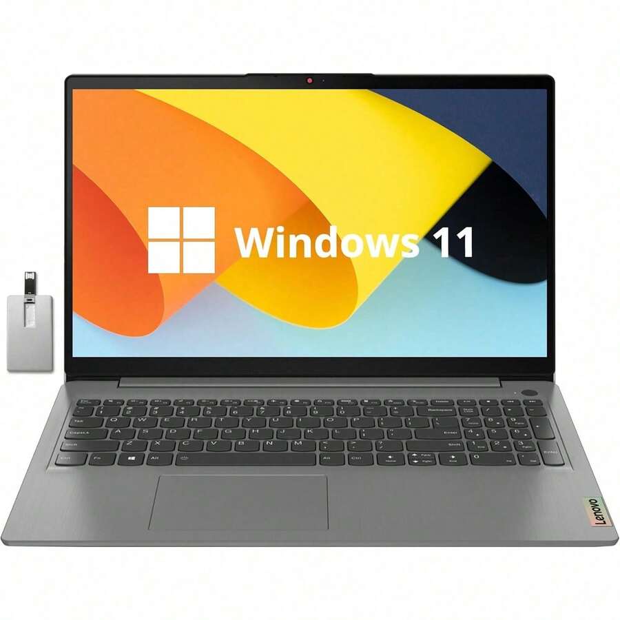 Ideapad 3i Business Laptop, 15.6" FHD Touch Display, Intel Core I3-1115G4, Up To 40GB RAM, Up To 2TB PCIe SSD, Intel UHD Graphics, Numeric Keypad, 720P HD Camera, WIFI 6, Windows 11, Grey, 32GB USB Card - 8GB | 256GB PCIe 固態硬碟 - 查看 1