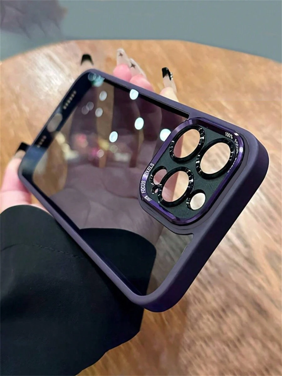 适用于 17 Pro Max、17 Pro、17 Air、16、15、14、13、12 Pro Max 和 11 的奢华金属相机壳，哑光透明字母镜头保护盖，适用于 15 Pro Max