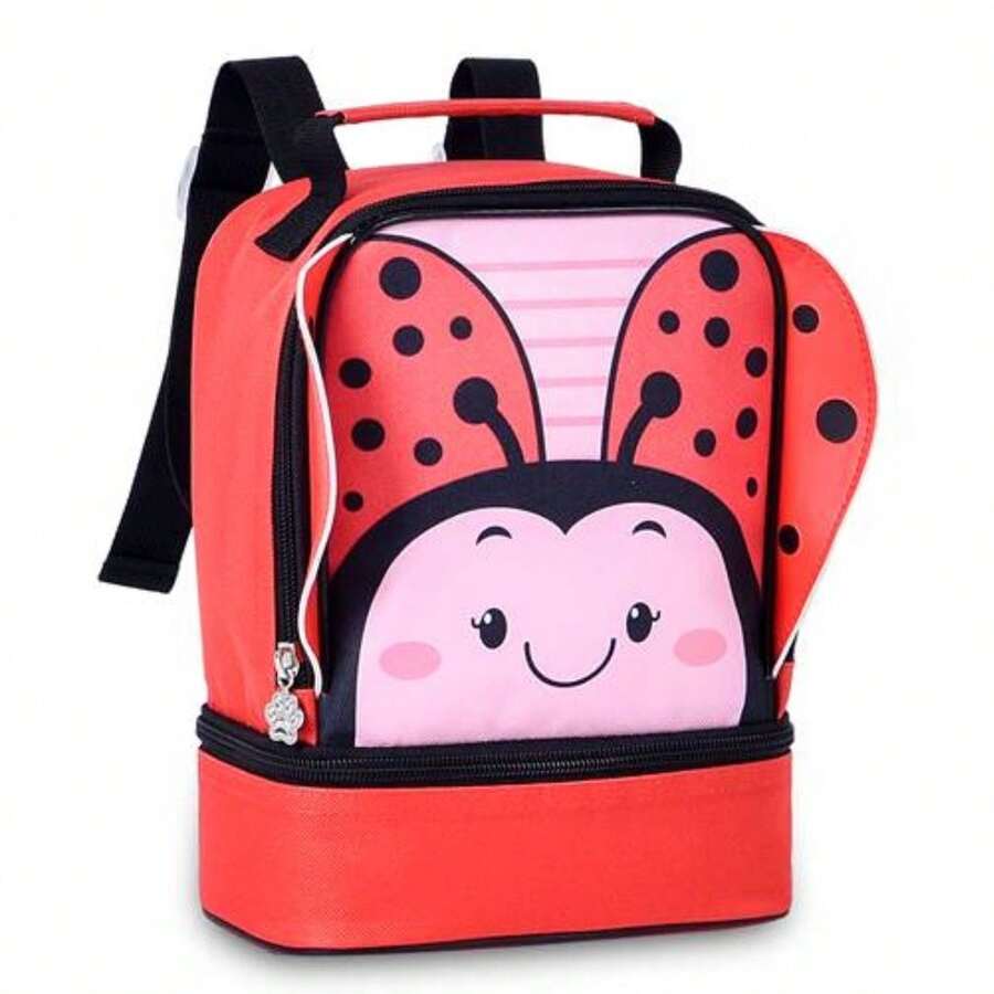 Loja Megalomania Women's Thermal Lunch Box Children Ladybug School Snack Girls Trip - 紅色 - 查看 1