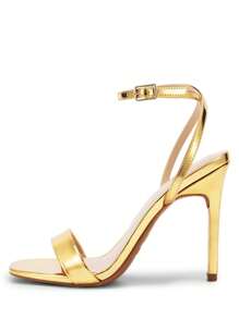 Women High Stilettos Fashion Open Square Toe Ankle Strap High Heeled Sandals For Party Wedding Wearing Autumn Daily Wearing - 金獎 - 查看 6