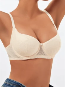 Koronkowy seksowny biustonosz push-up dla kobiet z fiszbinami