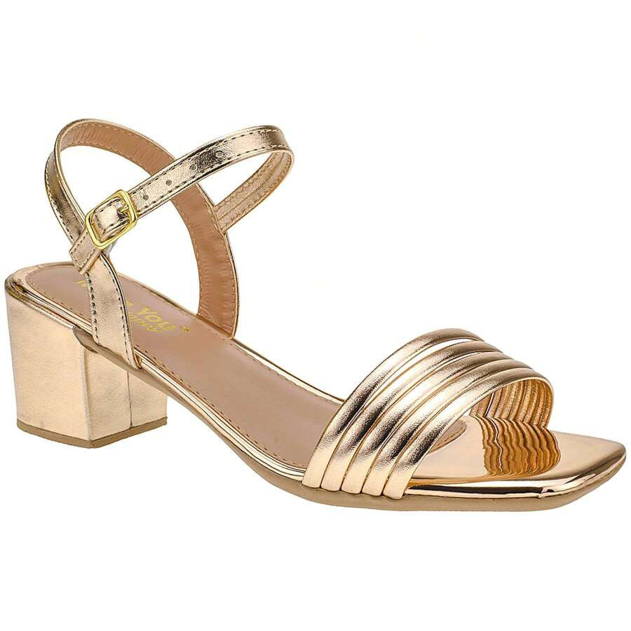 Women Heeled Sandals - Đồng - Xem 1