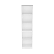 Vinton XS Bookcase Compact Bookshelf With Multiple Shelves, White - Biến thể 1 - Xem 4