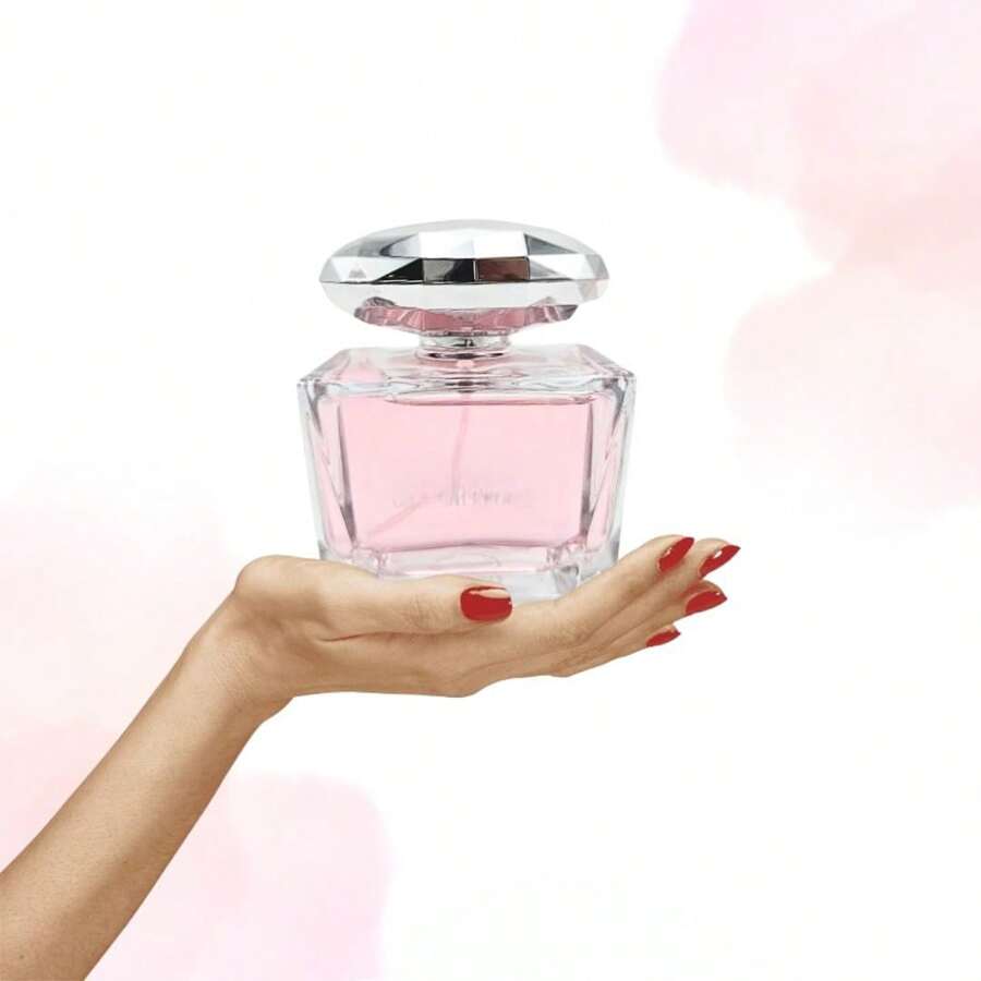 Perfume Fragancia Vercaga Brillant Cristal 100 Ml Elegante Sofisticado Femenino Juvenil Portátil  1 Pieza Color Rosa Bonita Presentación - Elegante - Ver 1