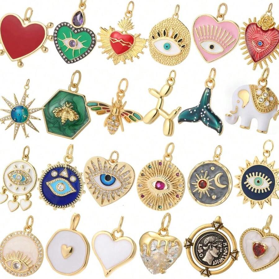 1 set comprendente 1 collana con ciondolo a forma di cuore con occhi blu malefici e 1 choker con stella d'oro, catena in acciaio inossidabile, regali di San Valentino
