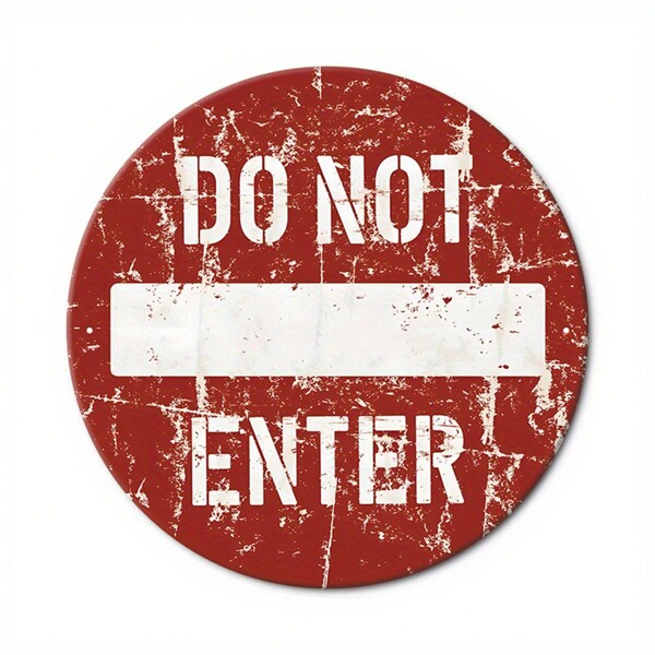 1 szt. Okrągła metalowa tabliczka z napisem 8x8 cali, dekoracyjna do kuchni, domu, hotelu, ogrodu, baru, pokoju, ściany, restauracji, kawiarni, garażu, gospodarstwa, 20 cm * 20 cm