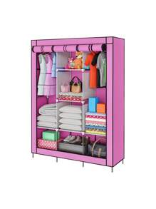 Clothes Organizer With Removable Hanger Compact Pink - 粉色 - 查看 3